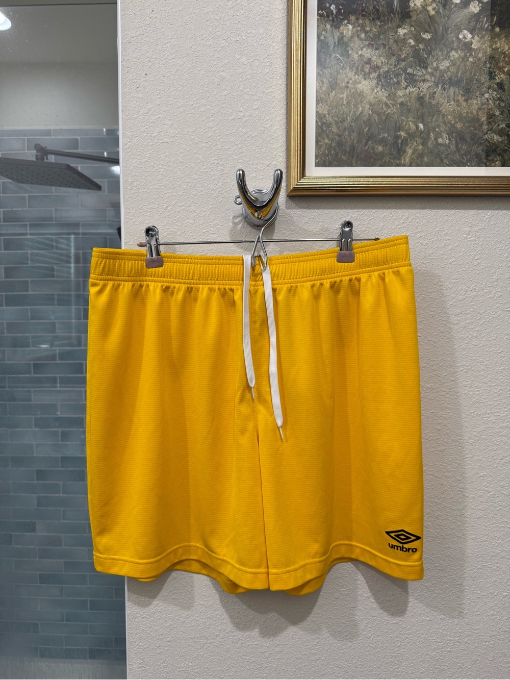 Umbro Men's Yellow Athletic Shorts - 6.5in Inseam